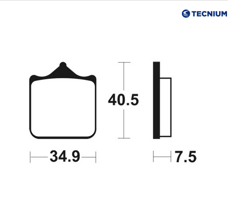 Pair of NEW P4 34/34 caliper brake pads - Ducati