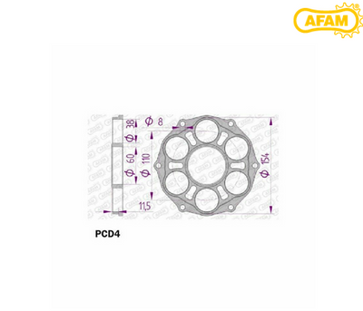 AFAM sprocket carrier NEW - Ducati