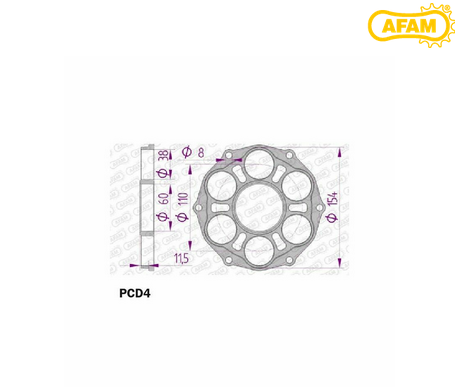 AFAM sprocket carrier NEW - Ducati