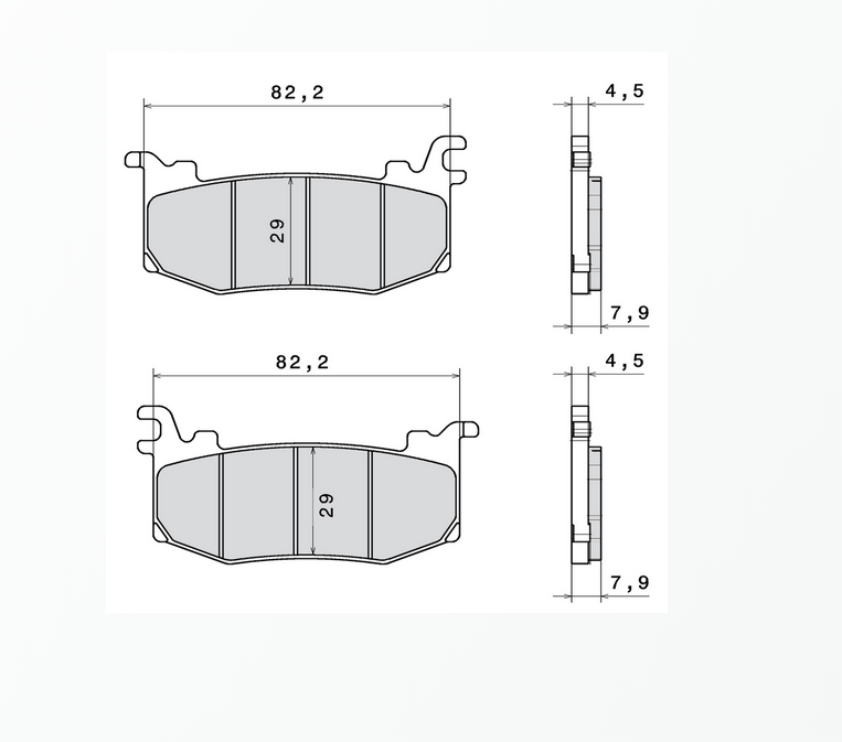 CL Brakes NEW Front Brake Pad Set - Ducati