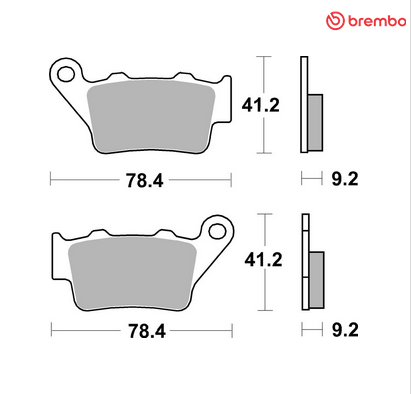 NEW Brembo Rear Brake Pad - Ducati