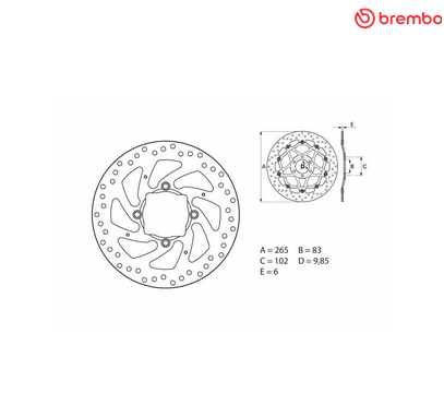Rear brake disc NEW - Ducati