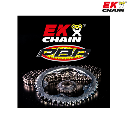 Chain kit 15/38 in 520 pitch EK Chain NEW - Ducati