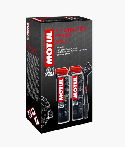 Road chain maintenance kit with cleaning brush - MOTUL