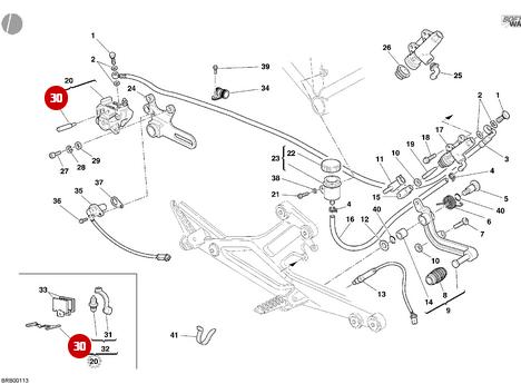 NEW Pad Pivot Rebuild Kit - Ducati
