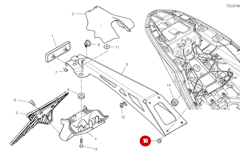 Screw Tbeif M6X10 NEW - Ducati