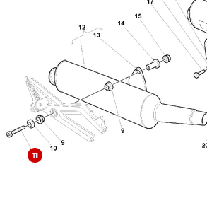 Vis M6X35 Bichromate NEUVE - Ducati