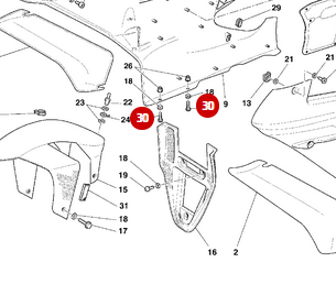 Screw Tbei M6X20 NEW - Ducati
