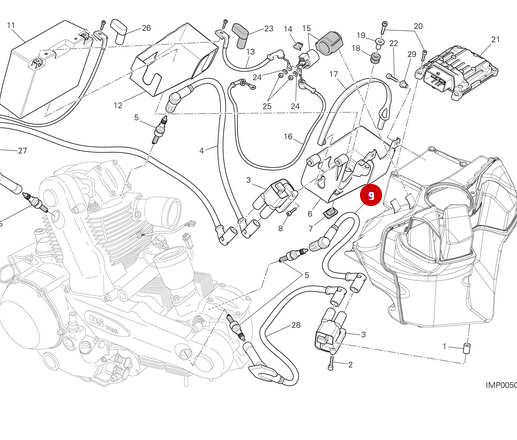 Spark Plug Wire NEW - Ducati