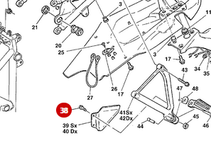 Vis Tef M5X10 NEUVE - Ducati