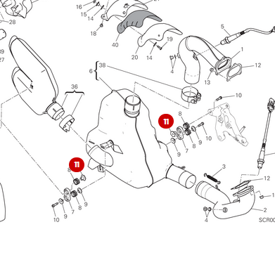 Entretoise NEUVE - Ducati