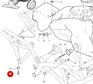 Screw M6x25 NEW - Ducati