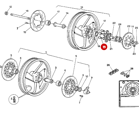 Crown Race Pivot NEW - Ducati