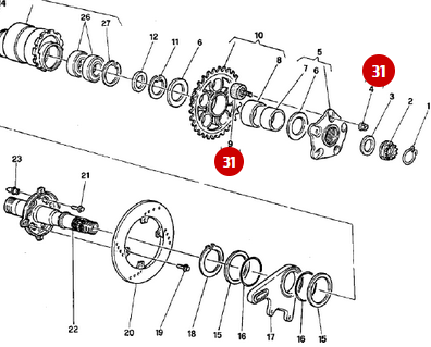 Rear Wheel Silent Block NEW - Ducati