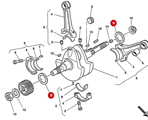 Thrust Washer 38x50x0.5 NEW - Ducati