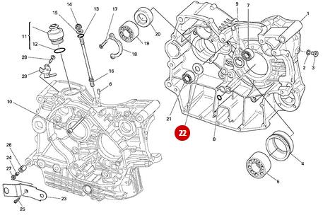Washer 22x39.8x0.2 NEW - Ducati
