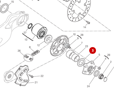 Rondelle Porte Couronne NEUVE - Ducati