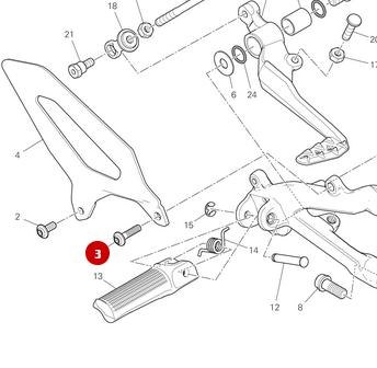 NEW M5x20 Screw - Ducati