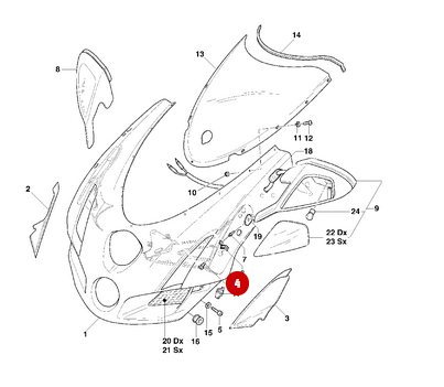 NEW Mirror Screw - Ducati