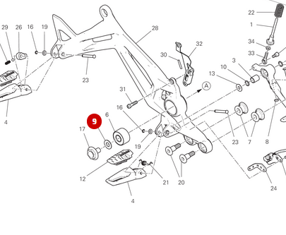Rondelle 12.2X25X1.5 NEUVE - Ducati