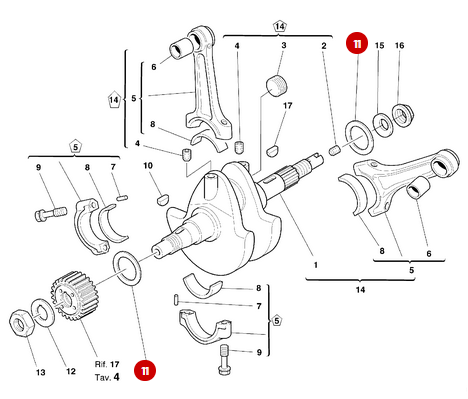 Crankshaft Shim Washer 50X35X2.55 NEW - Ducati