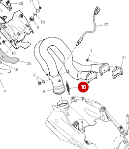 NEW Long Exhaust Spring - Ducati