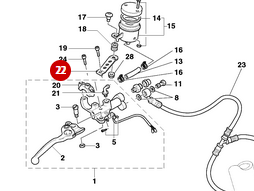 New Brake Reservoir Support - Ducati