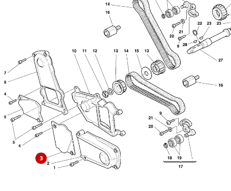 Cache Centrale Courroie Distribution NEUF - Ducati