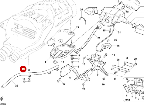 Rondelle Pare Chaleur NEUVE - Ducati