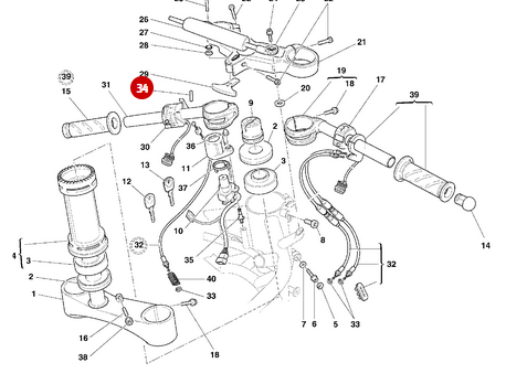 Elastic Pin 4X12 NEW - Ducati