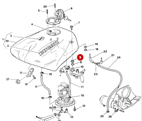 NEW Tank Rubber - Ducati