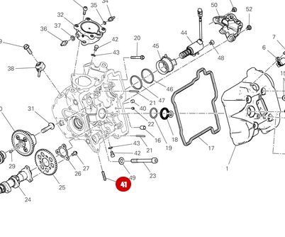 Exhaust Stud M6X16 NEW - Ducati