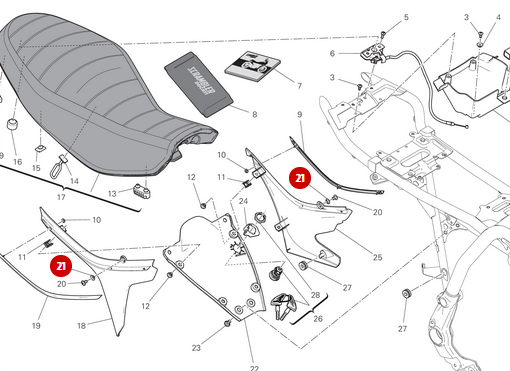 Entretoise 5.2X8.4X2 NEUVE - Ducati
