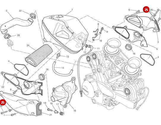 Entretoise 5.2X8.4X2 NEUVE - Ducati