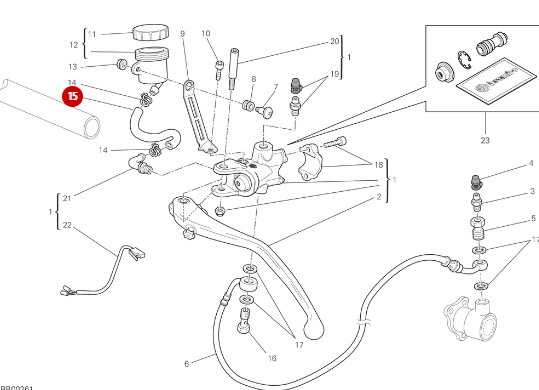 Reservoir Hose NEW - Ducati