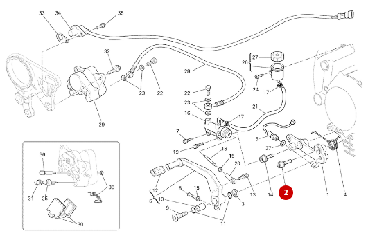 Vis Tcei M10X25 NEW - Ducati