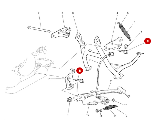 Vis Tcei M10X25 NEW - Ducati