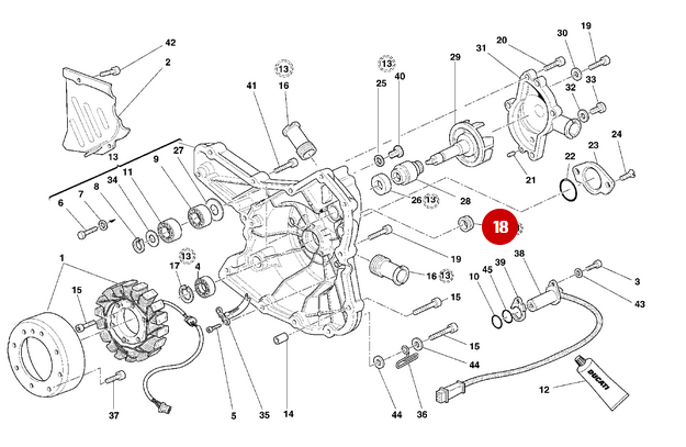 Bague D Etancheite NEUVE - Ducati