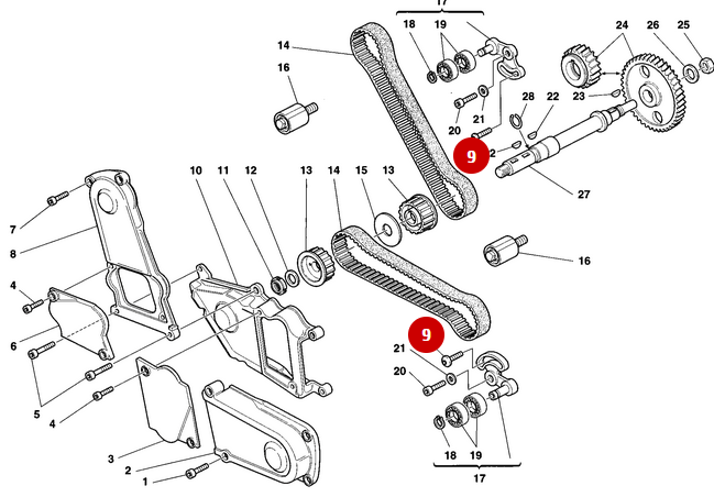 NEW Idler Pulley Screw - Ducati