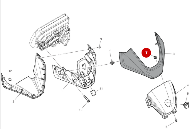 Screw Insert Screw Bubble NEW - Ducati