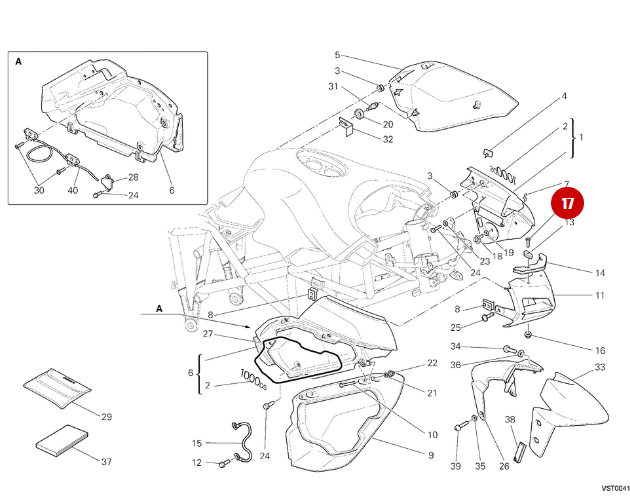 Screw Tspei M6X30 NEW - Ducati