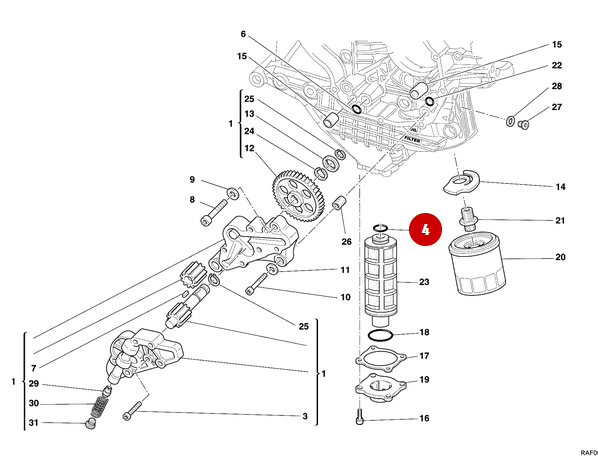 O-Ring 17.96x2.62 NEW - Ducati