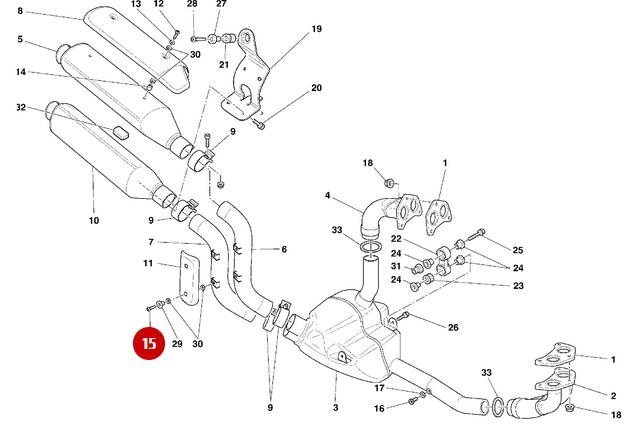 Screw Tbei M5X12 NEW - Ducati