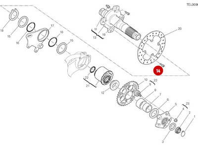 Screw Tceir M8X14 NEW - Ducati
