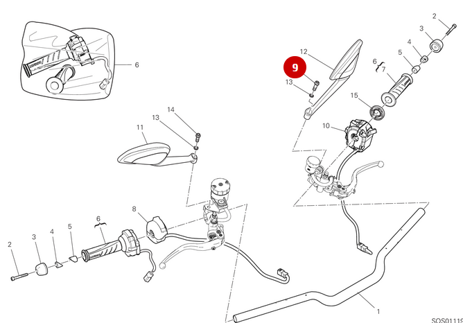 NEW Mirror Screw - Ducati