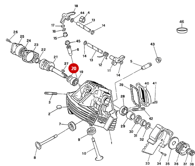 Rondelle NEUVE - Ducati