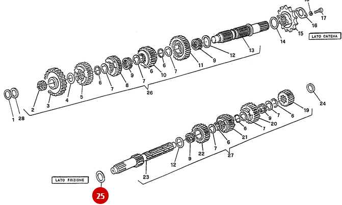Thrust Washer 25.2X32.5 NEW - Ducati