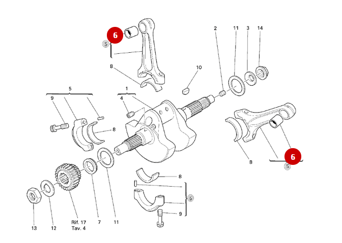 Conrod Bearing NEW - Ducati