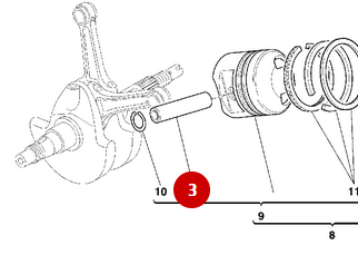 Axe de Piston NEUF - Ducati