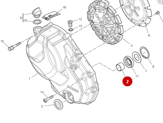 NEW Crankcase Bushing - Ducati